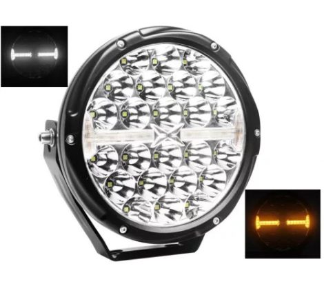 OSRAM FULL LED Távfényszóró vonal helyzetjelzővel /fehér,sárga/ 12/24V d=190mm