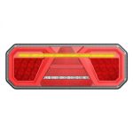   Hátsólámpa Háromszög Prizmával Led d.index Bal 7funkc. 350x131x35mm 12/24V