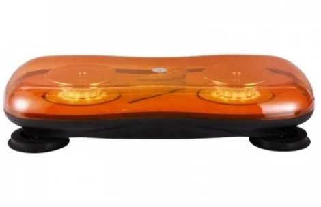 Villogólámpa Fényhíd Led Sárga 419x204x80mm mágnestalpas 12/24V