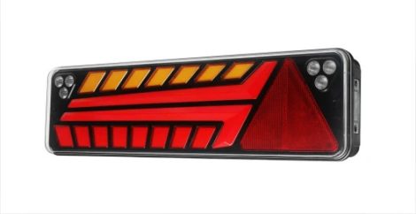 Hátsólámpa Full Led 7funkc. d.index JOBB háromszög prizmával 12/24V