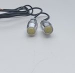 Sasszem helyzetjelző + villogó mini 12V FEHÉR PÁRBAN