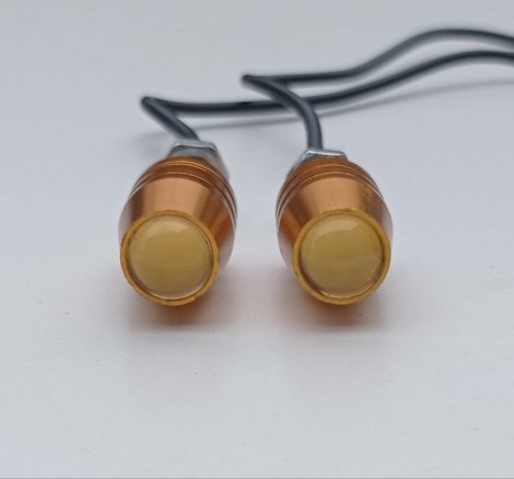 Sasszem helyzetjelző + villogó mini 12V SÁRGA PÁRBAN